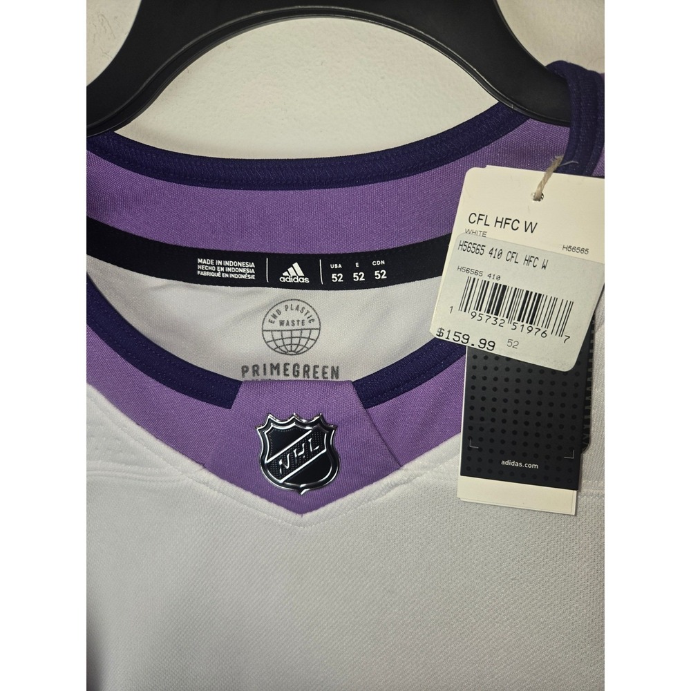 Adidas Calgary Flames Hockey Fights Cancer Authentic Jersey Mens 52 - Picture 3 of 7